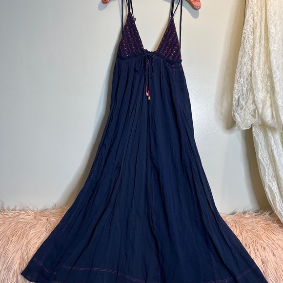 Free People Blue June Bug Embroidered Maxi Dress - Picture 6 of 10
